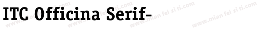ITC Officina Serif字体转换